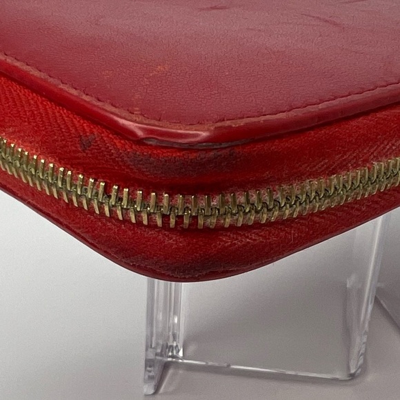 ♥️Celine Long Zip Around Wallet Red/Navy Blue!! 💙 - Picture 6 of 9